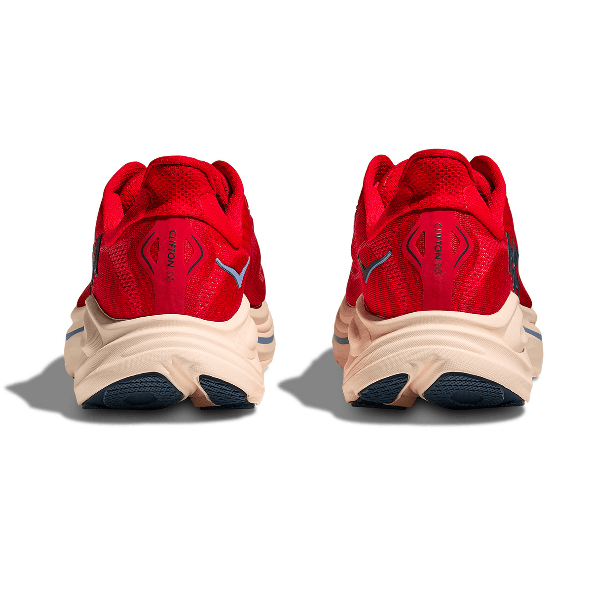 Hoka One One Clifton 10 Vermillion Varsity Navy 1162030-VLLN Men's Fashion Sneakers, New