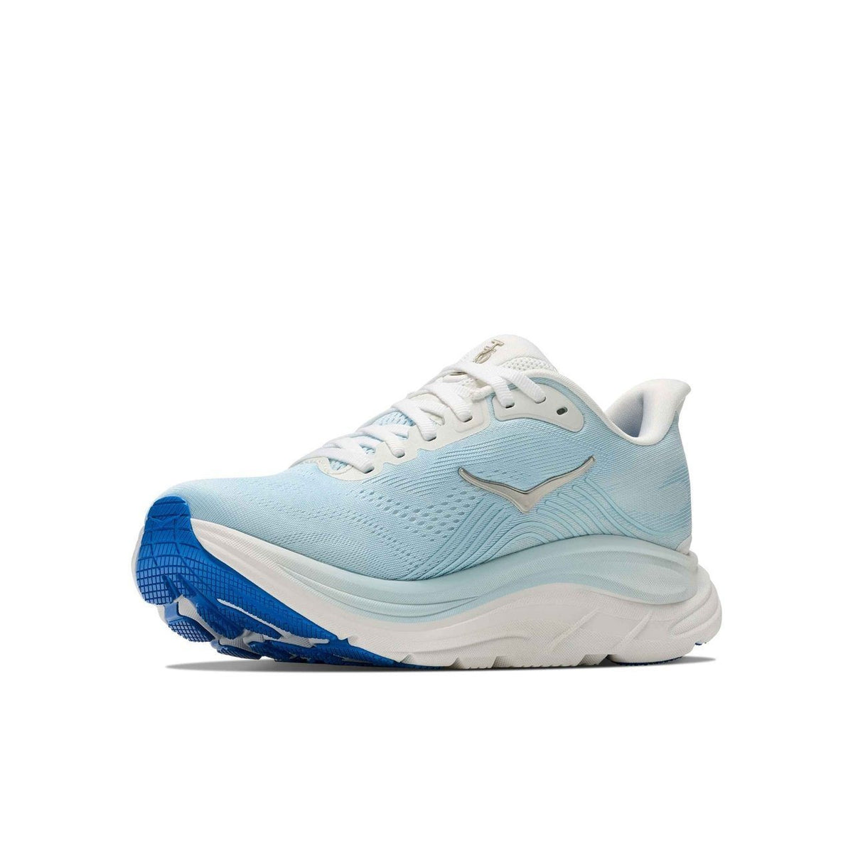 Hoka One One Clifton 11 Cream Crystal Shimmer Blue, Women's Fashion Sneakers, New