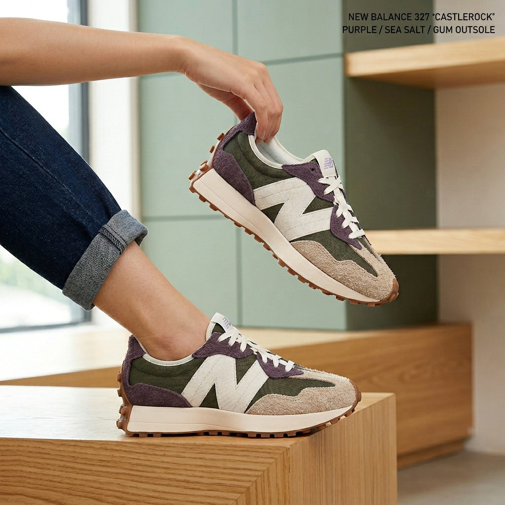 New Balance NB Women's Shoes Spring/Summer Retro Running Shoes Sports and Leisure Shoes WS327COB