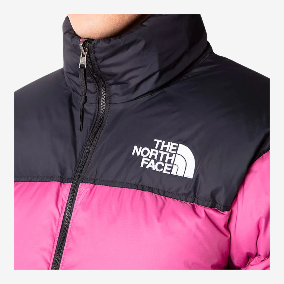 The North Face 1996 Retro Nuptse Hooded Puffer – Pink / Black