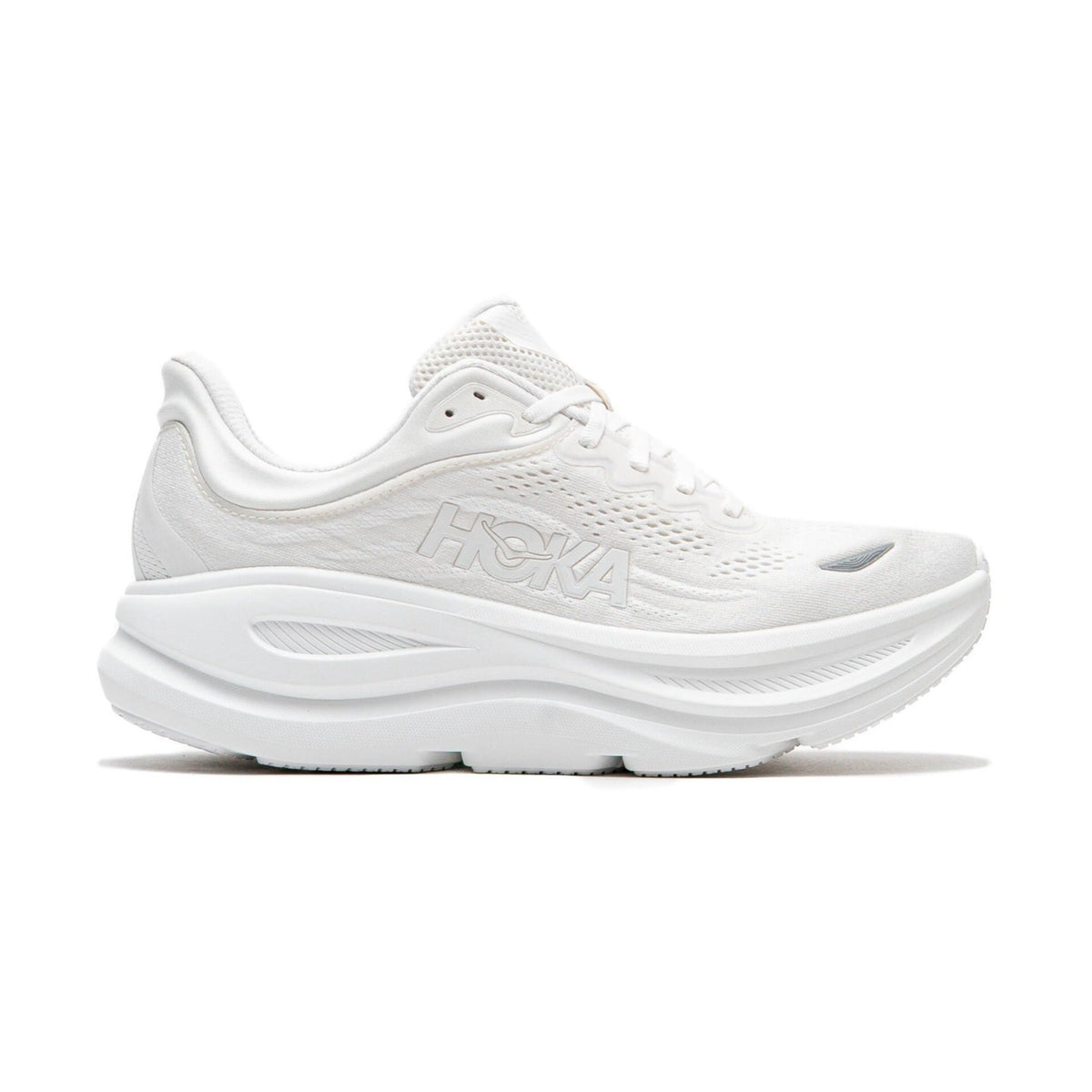 Hoka One One Bondi 9 White 1162011-WWH Men's Fashion Sneakers, New
