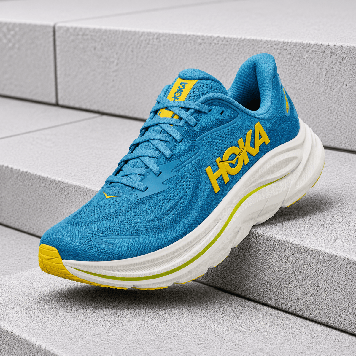 Hoka One One Clifton 10 Alpine Blue Foggy Night 1162030-ALF Men's Fashion Sneakers, New