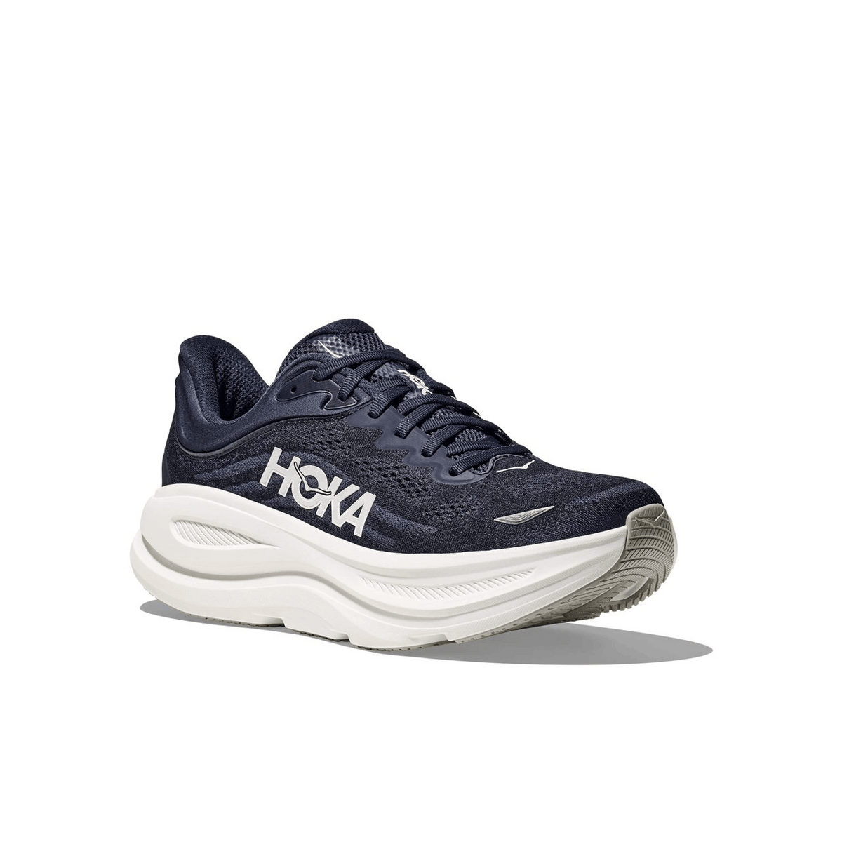 Hoka One One Bondi 9, Varsity Navy blue and white color scheme 1162011-VYN men's fashion sneakers, new