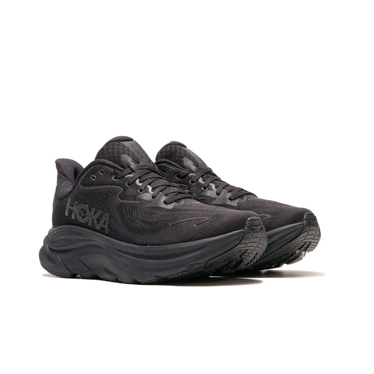 Hoka One One Clifton 10 Black 1162030-BBLC Men's Fashion Sneakers, New