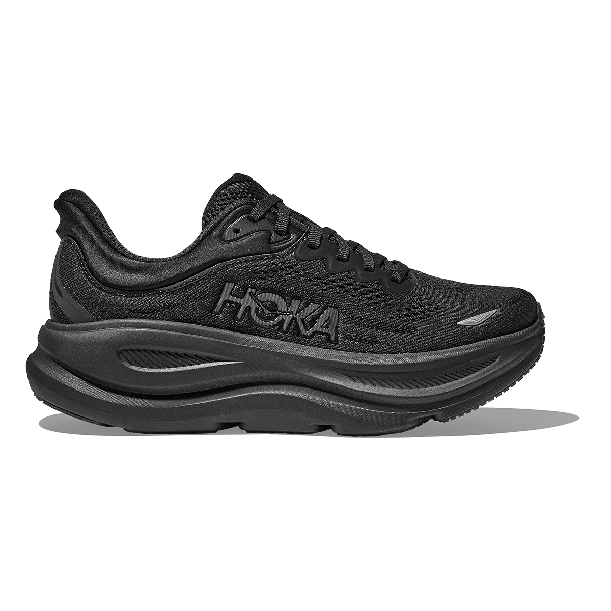 HOKA Bondi 9 Women's Running Shoes – Black / Black