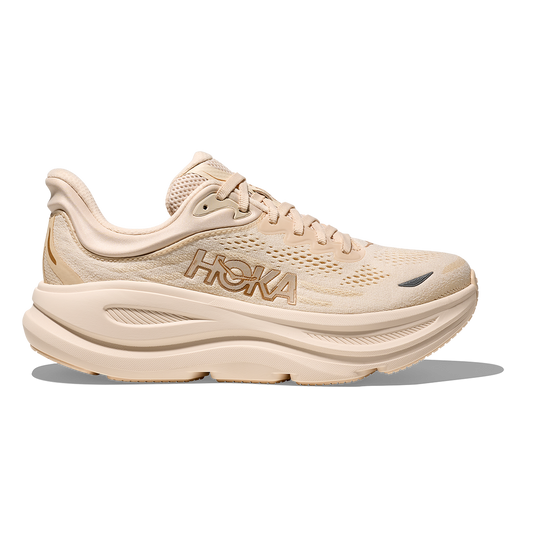 HOKA Bondi 9 Women's Running Shoes - Vanilla/Birch
