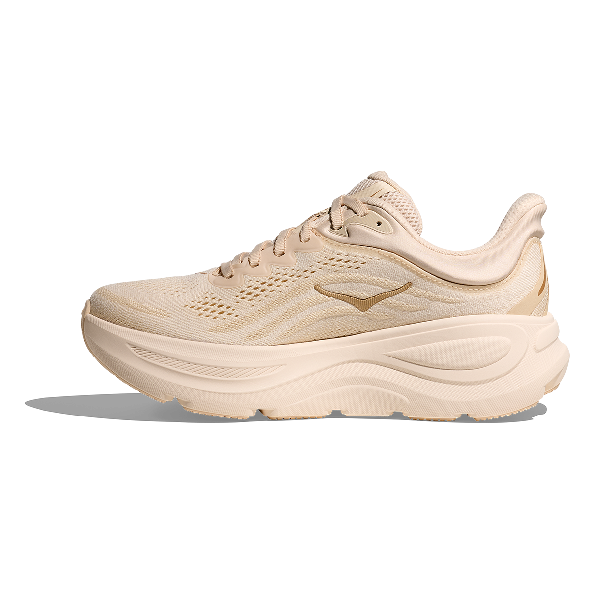 HOKA Bondi 9 Women's Running Shoes - Vanilla/Birch