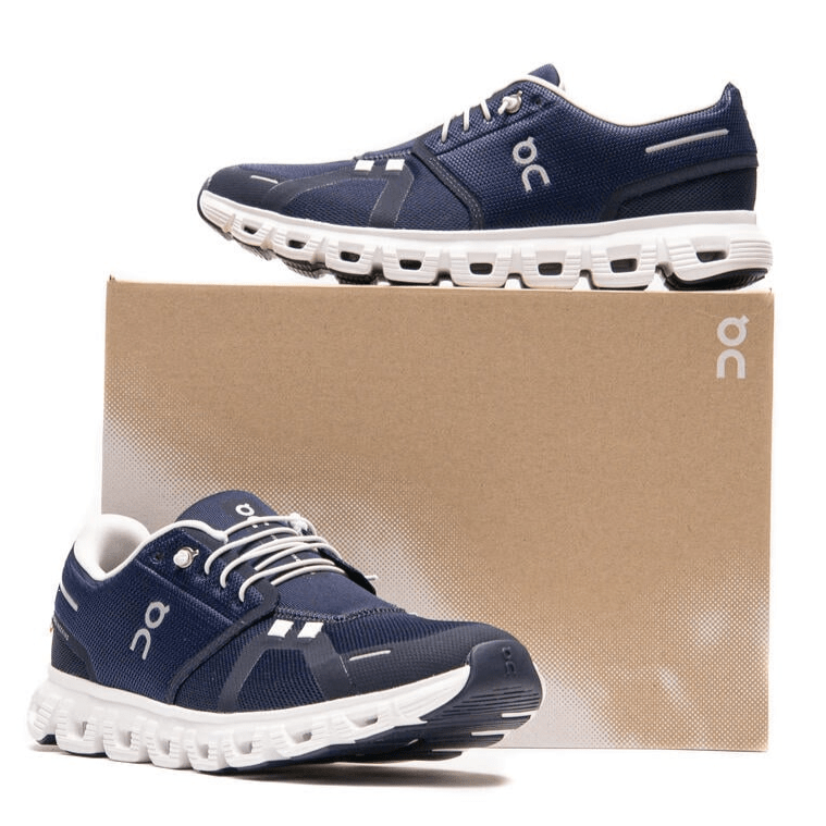 On Running Cloud 6 Midnight White Men's Fashion Sneakers, New