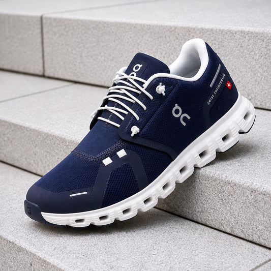On Running Cloud 6 Midnight White Men's Fashion Sneakers, New