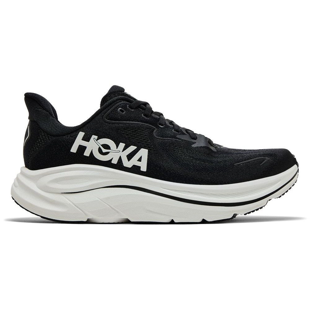 Hoka One One Clifton 10 Black & White 1162030-BWHT Men's Fashion Sneakers, New