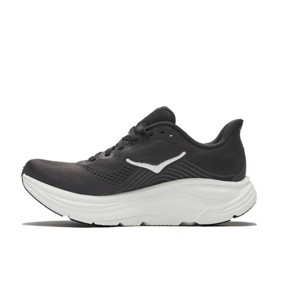 Hoka One One Clifton 11 Black and White, Men's Fashion Sneakers, New