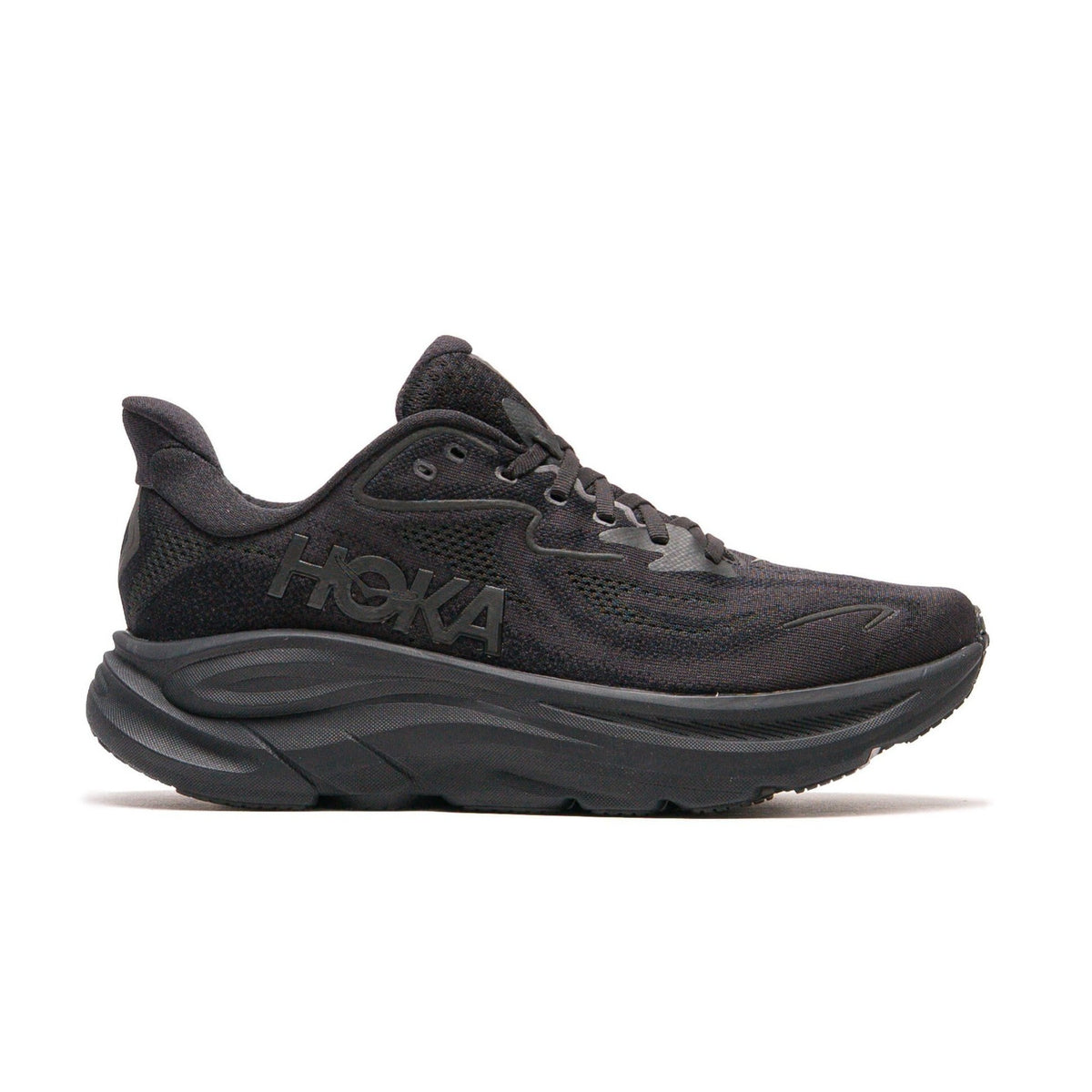 Hoka One One Clifton 10 Black 1162030-BBLC Men's Fashion Sneakers, New