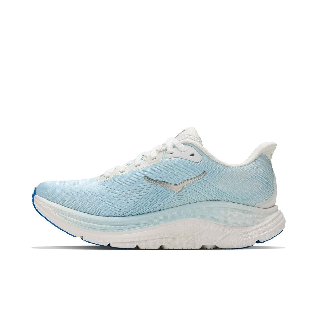 Hoka One One Clifton 11 Cream Crystal Shimmer Blue, Women's Fashion Sneakers, New