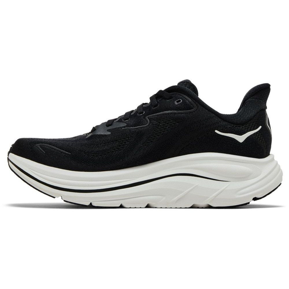Hoka One One Clifton 10 Black & White 1162030-BWHT Men's Fashion Sneakers, New