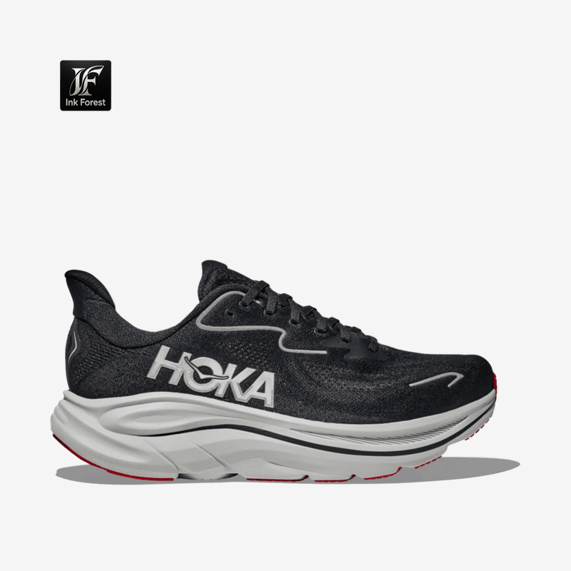 HOKA Clifton 10 Men's Sneakers, Black/Silver (1162030)
