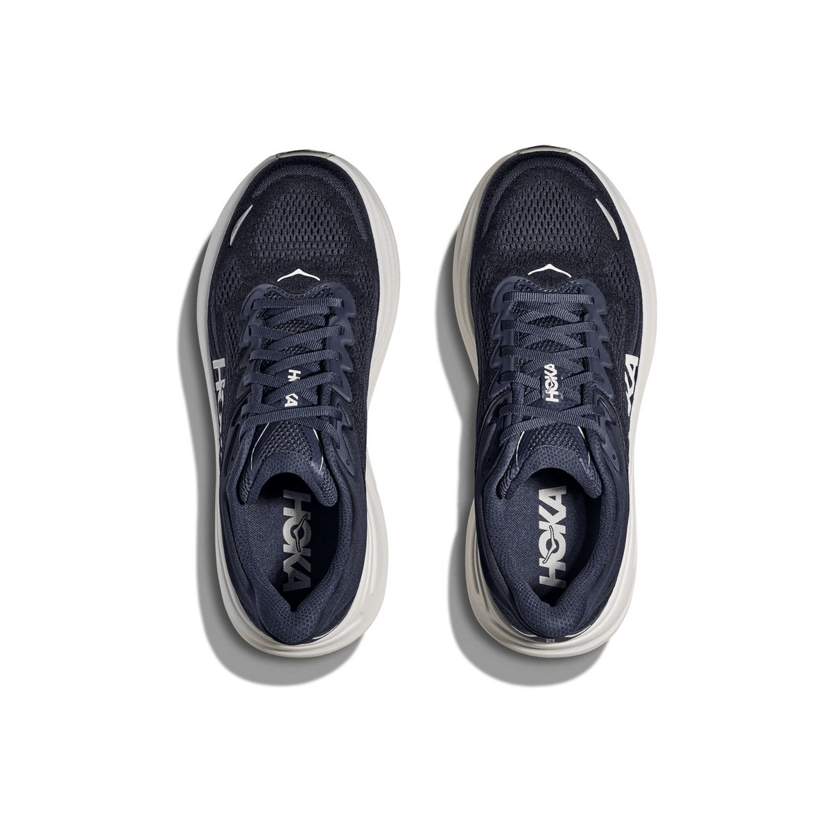 Hoka One One Bondi 9, Varsity Navy blue and white color scheme 1162011-VYN men's fashion sneakers, new
