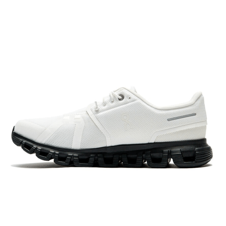 On Running Cloud 6 White, Black, Men, Fashion Sneakers, New