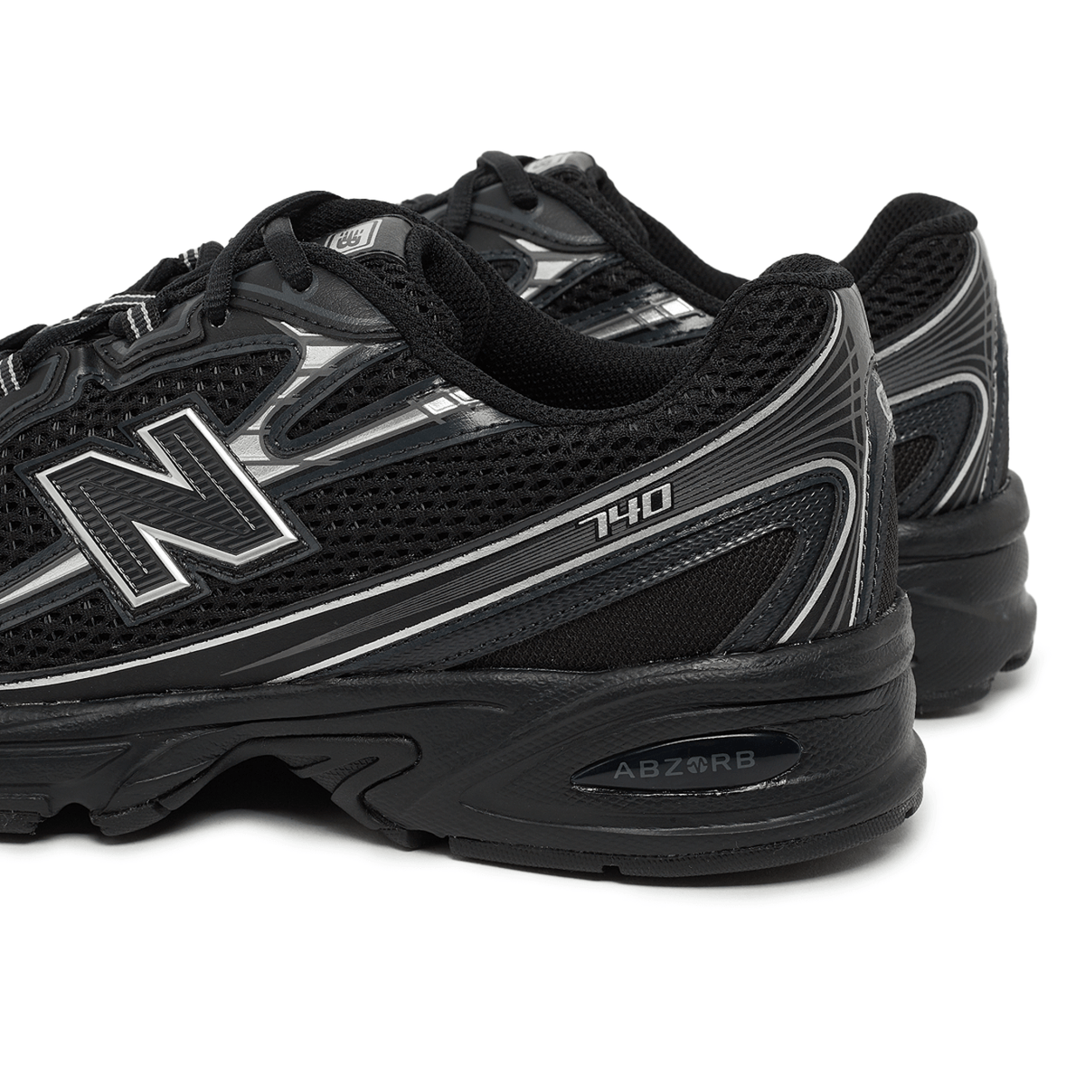 New Balance 740v2 Black Grey Silver U740BM2 Men's Fashion Sneakers, New