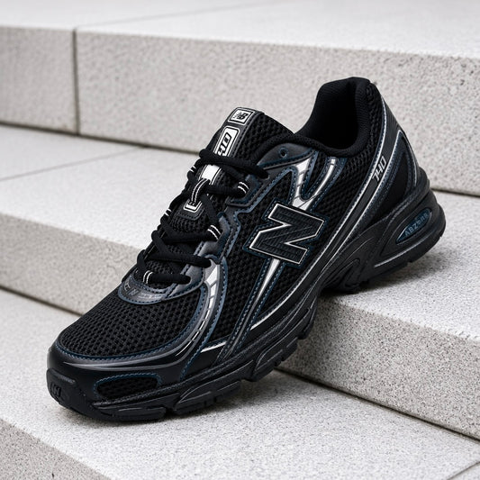 New Balance 740v2 Black Grey Silver U740BM2 Men's Fashion Sneakers, New