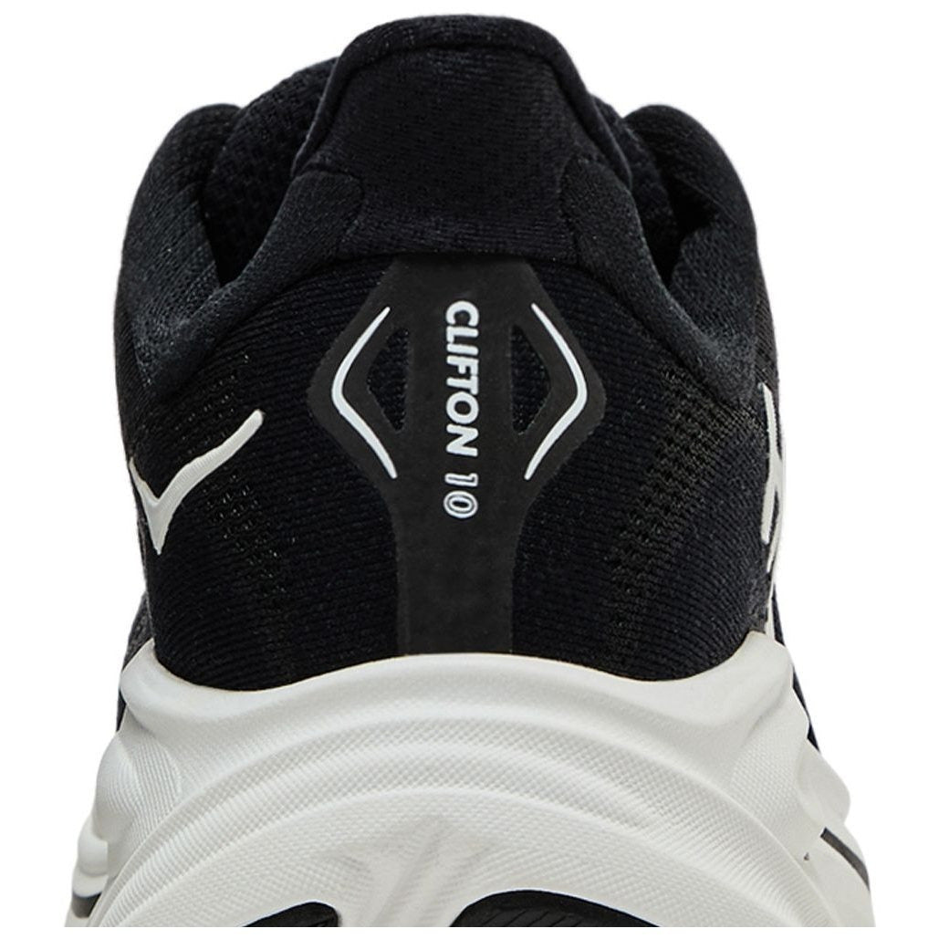 Hoka One One Clifton 10 Black & White 1162030-BWHT Men's Fashion Sneakers, New