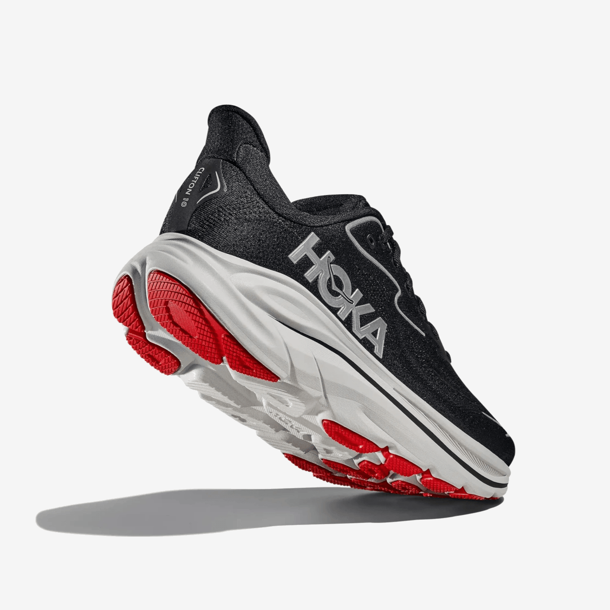HOKA Clifton 10 Men's Sneakers, Black/Silver (1162030)