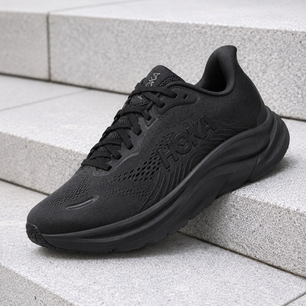 Hoka One One Clifton 11 Black, Men's Fashion Sneakers, New