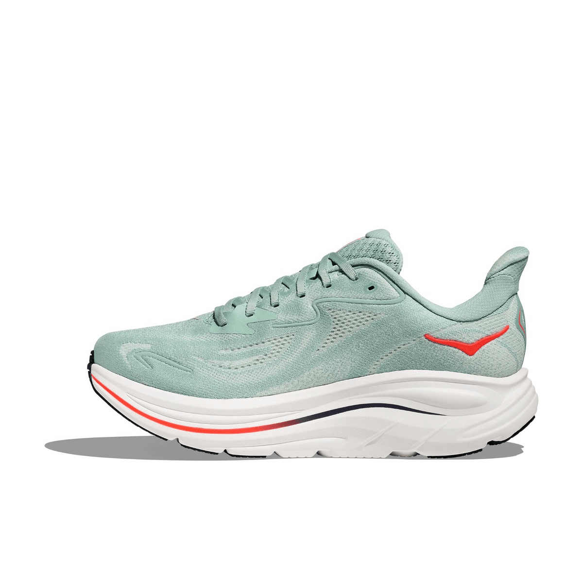 Hoka One One Clifton 10 Sage Neon Flame 1162030-SGNN Men's Fashion Sneakers, New