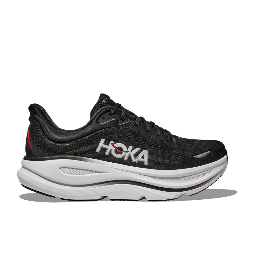 Hoka One One Bondi 9 Black Cinnabar 1162011-BKVR Men's Fashion Sneakers, New