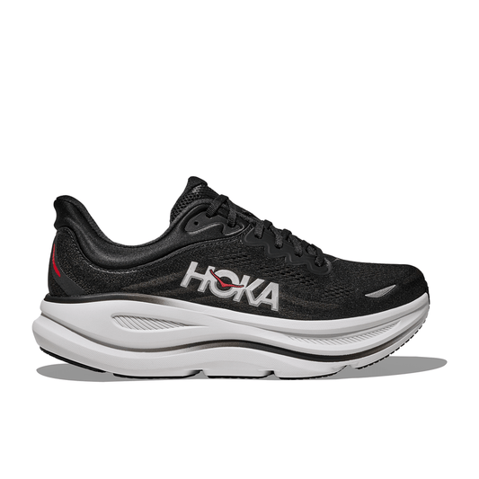 Hoka One One Bondi 9 Black Cinnabar 1162011-BKVR Men's Fashion Sneakers, New