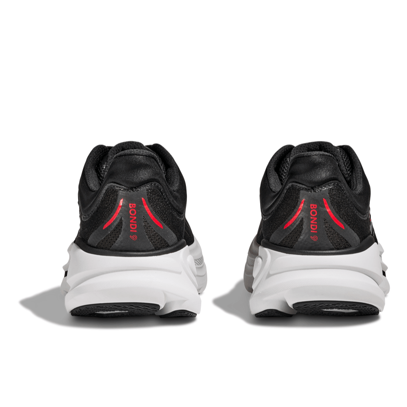 Hoka One One Bondi 9 Black Cinnabar 1162011-BKVR Men's Fashion Sneakers, New