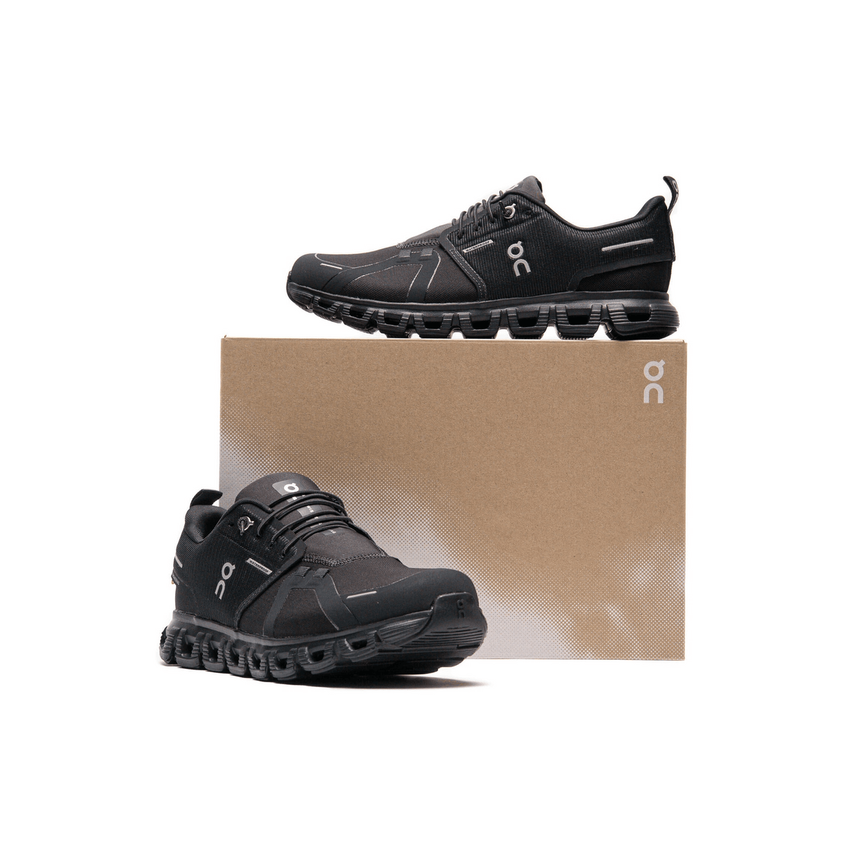 On Running Cloud 6 Waterproof All Black Men's Fashion Sneakers, New