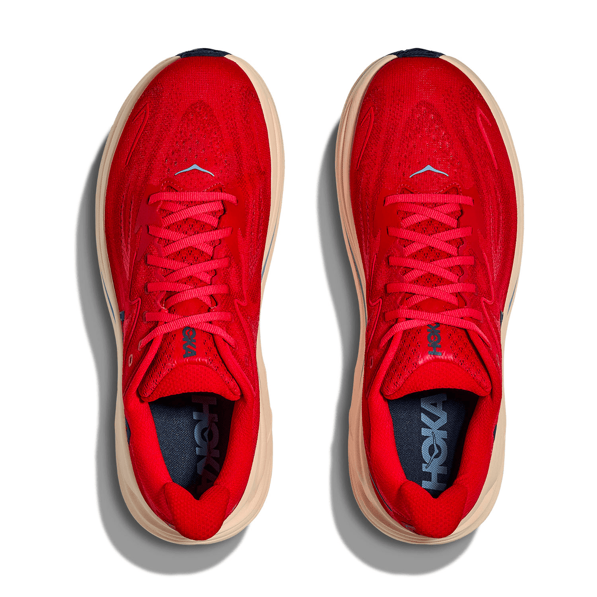 Hoka One One Clifton 10 Vermillion Varsity Navy 1162030-VLLN Men's Fashion Sneakers, New
