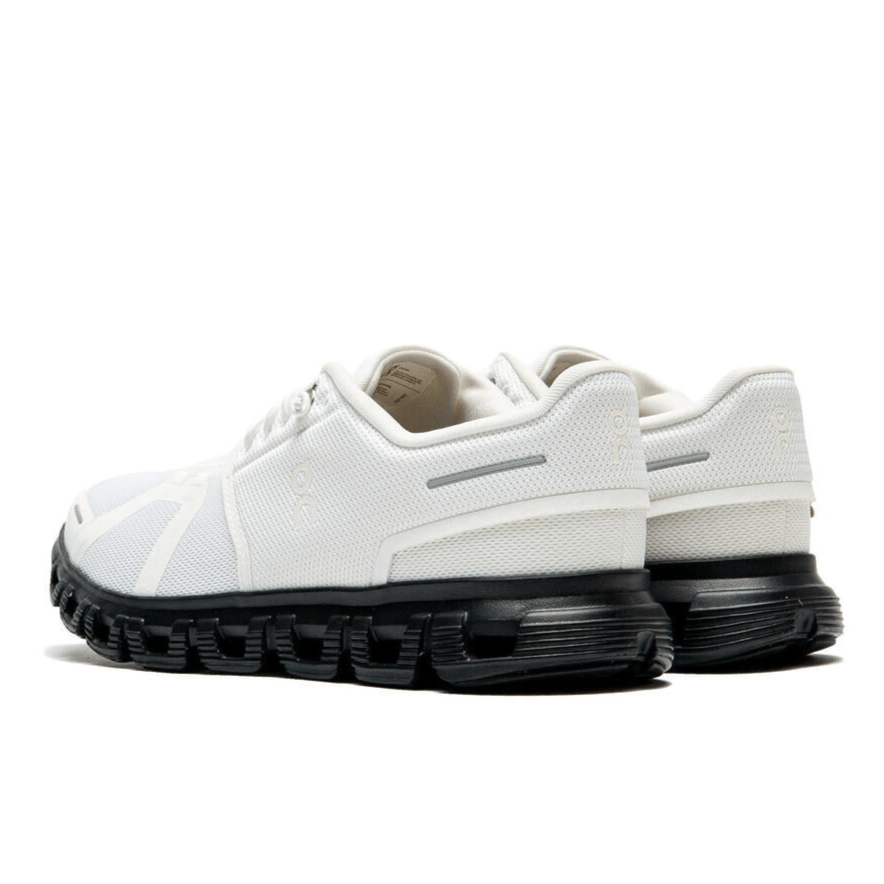 On Running Cloud 6 White, Black, Men, Fashion Sneakers, New