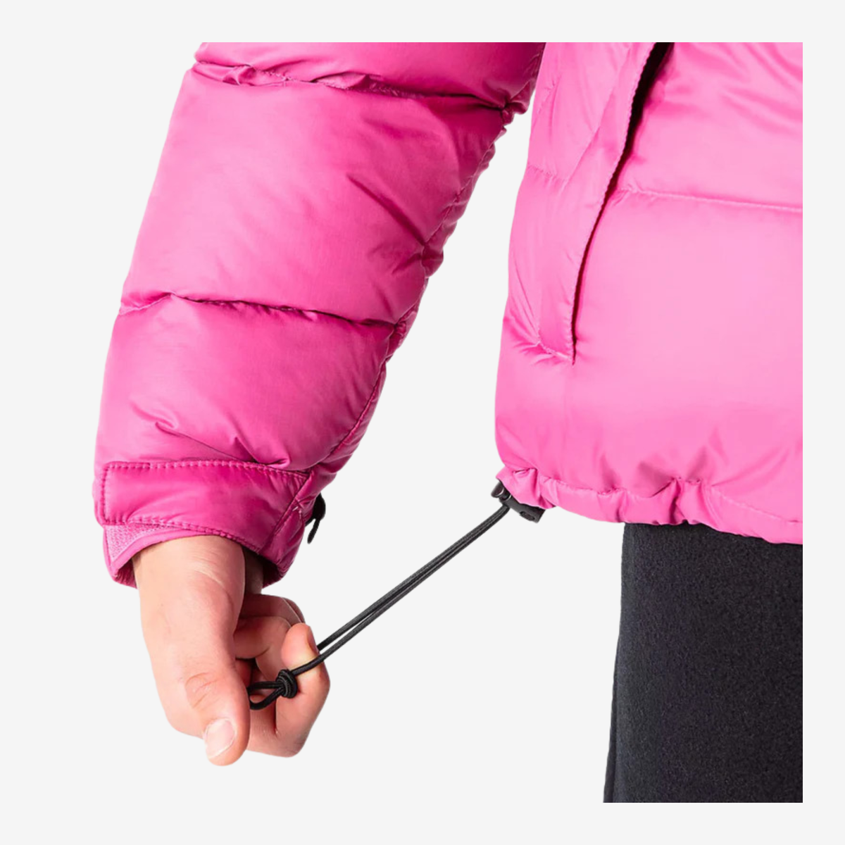 The North Face 1996 Retro Nuptse Hooded Puffer – Pink / Black